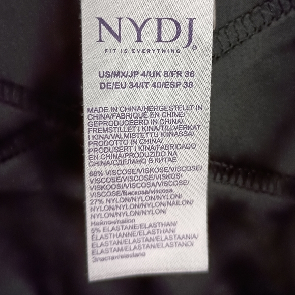 NYDJ Womens Sculpt Pull-On Ankle Pant in Black 🖤 Size 4 - Picture 6 of 6